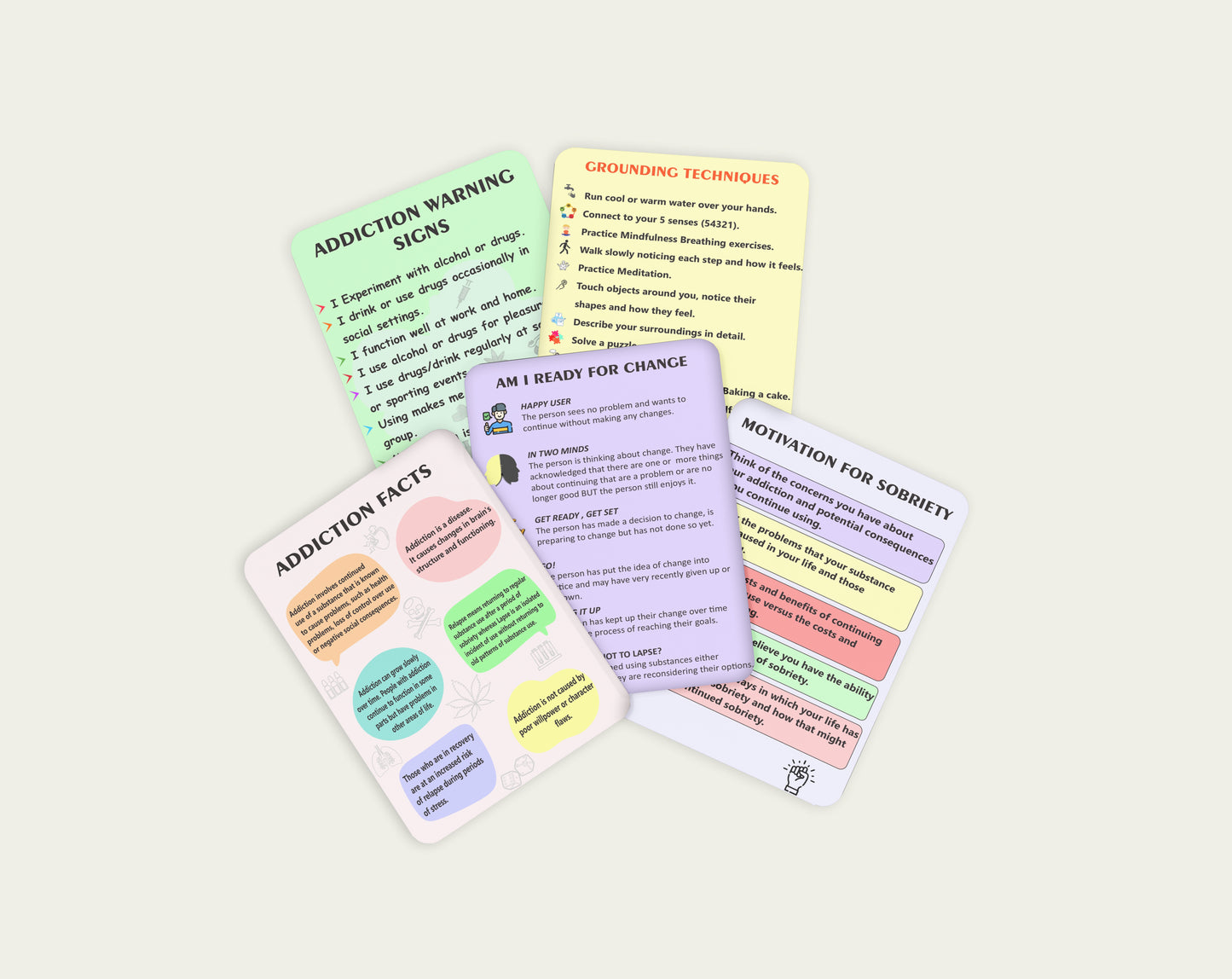 Substance Use Recovery Coping Cards