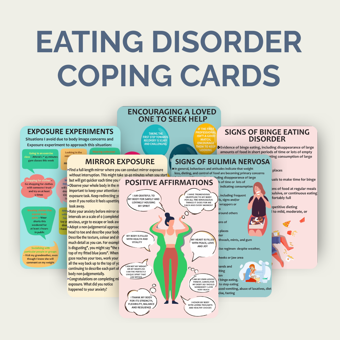 Eating Disorder Coping Cards