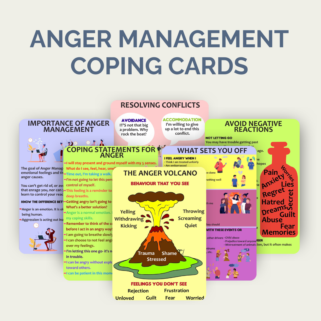 Anger Management Coping Cards