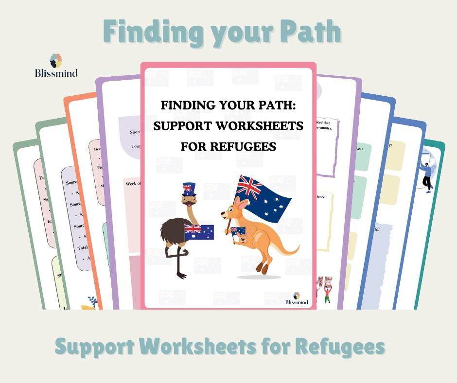 Support Worksheets for Refugees: Digital Worksheet Set (15 Worksheets, 24 pages)