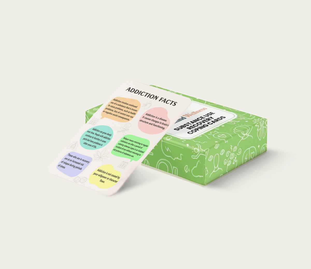 Alcohol & Drug Use Recovery Coping Cards, Blissmind Wellness