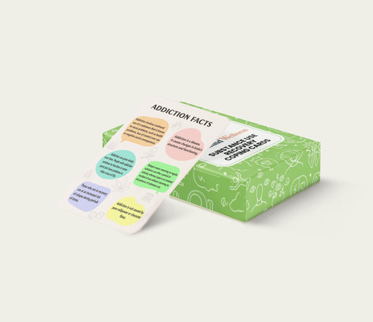 Alcohol & Drug Use Recovery Coping Cards, Blissmind Wellness